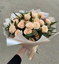 Букет Кремовые розы Латте в Алнаши