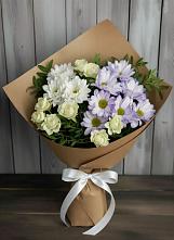 Букет цветов из:  Хризантемы и Розы в Алнаши