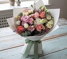 Букет цветов из:  Розы, Лизиантусы и Гвоздики #REPLACE_PRED# Алнаши