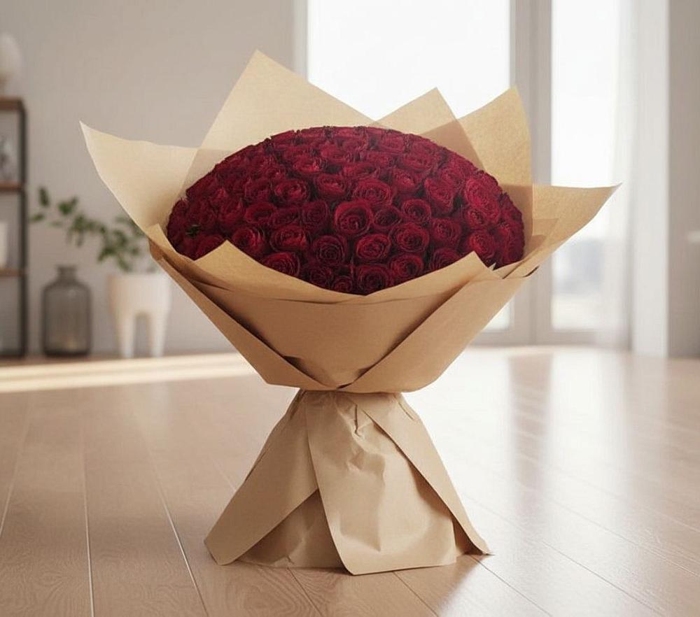 Букет 101 Красная роза в Алнаши