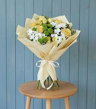 Букет цветов из:  Хризантемы и Розы #REPLACE_PRED# Алнаши