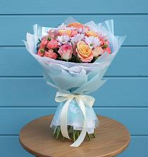 Букет цветов из:  Хризантемы и Розы в Алнаши
