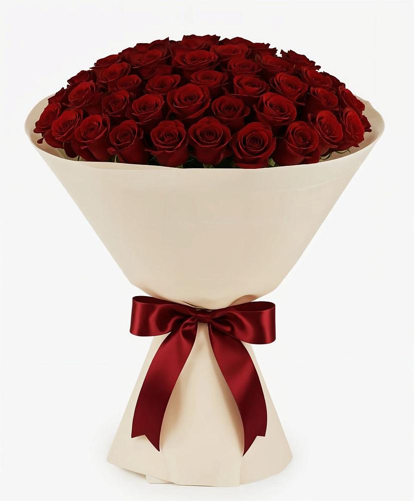 Букет 101 Бордовая роза Блэк Бакарра в Алнаши