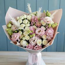 Букет цветов из:  Альстромерии и Розы #REPLACE_PRED# Алнаши
